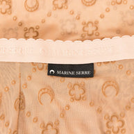 MARINE SERRE Monogram Tights - Camel