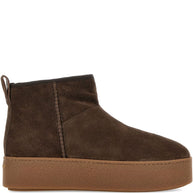 HOGAN PRE Suede Platform Ankle Boots - Brown