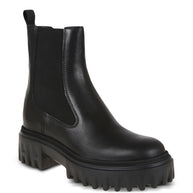 HOGAN PRE Leather Platform Ankle Boots - Black