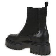 HOGAN PRE Leather Platform Ankle Boots - Black