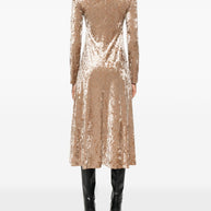 Forte Forte Velvet Long Dress - Beige