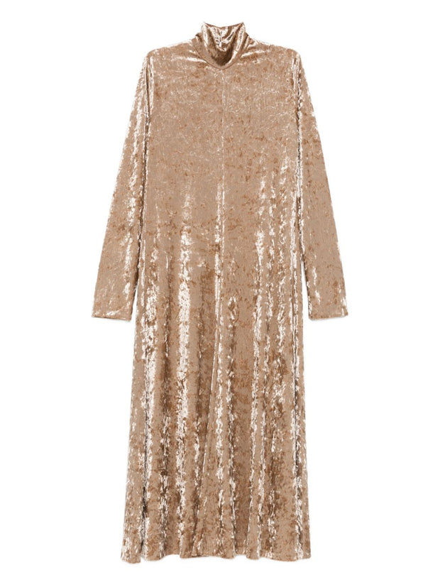 Forte Forte Velvet Long Dress - Beige