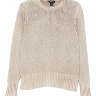 Avant Toi Cashmere Crewneck Pullover Sweater - Beige