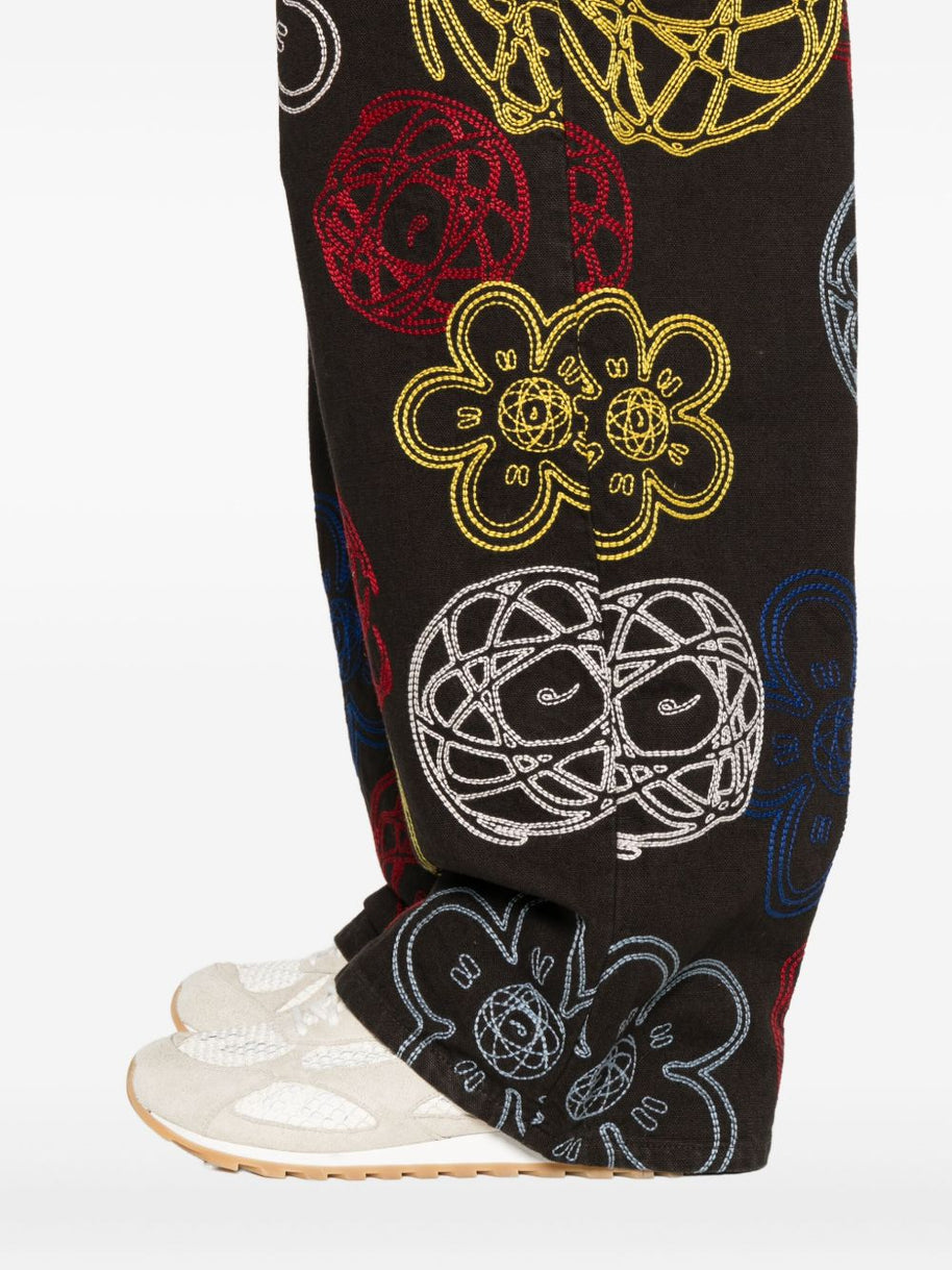 KENZO FUTURA 2000 Embroidered Wide Fit Pants