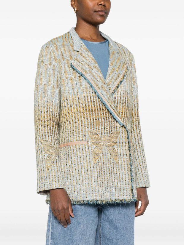 Forte Forte Double Breasted Jacket - Beige