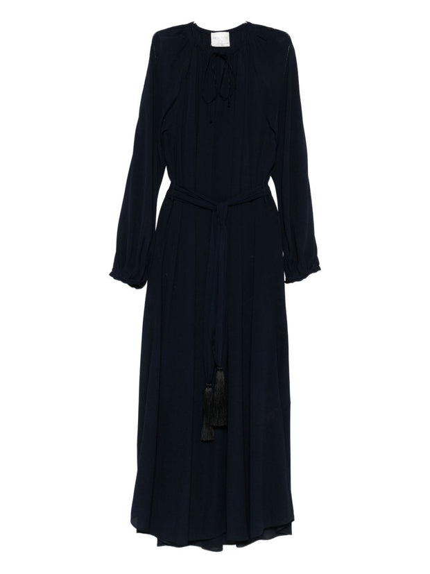Forte Forte Crepe De Chine Long Dress - Blue
