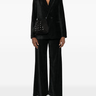 Forte Forte Velvet Double-breasted Jacket - Black