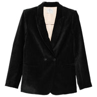 Forte Forte Velvet Double-breasted Jacket - Black