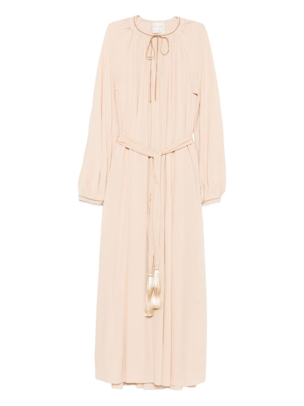 Forte Forte Crepe De Chine Long Dress - Beige