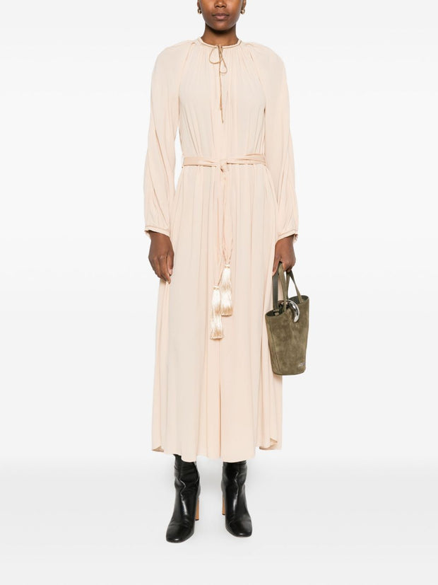 Forte Forte Crepe De Chine Long Dress - Beige