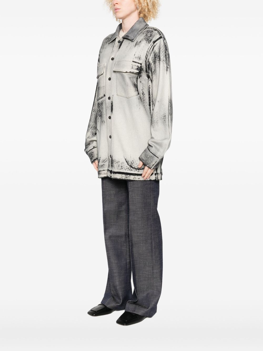 Avant Toi Wool And Cashmere Blend Shirt - White