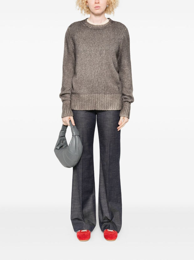 Avant Toi Cashmere Crewneck Pullover - Brown