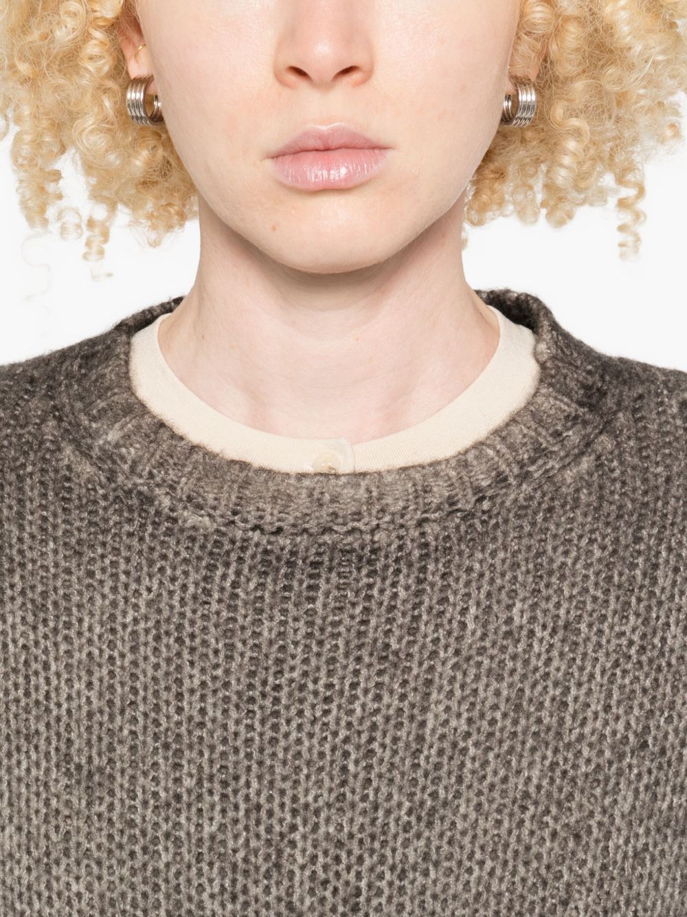 Avant Toi Cashmere Crewneck Pullover - Brown