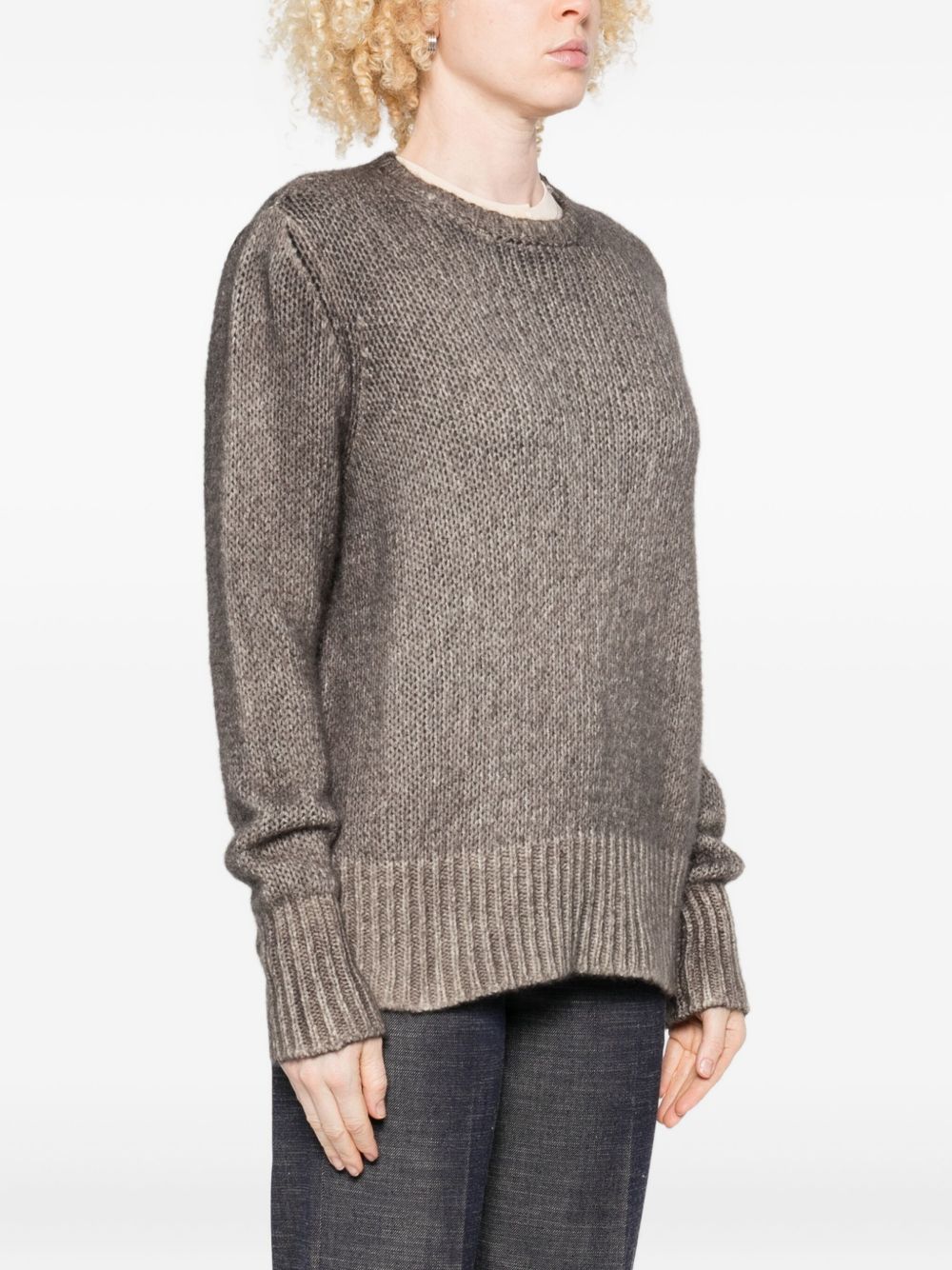 Avant Toi Cashmere Crewneck Pullover - Brown