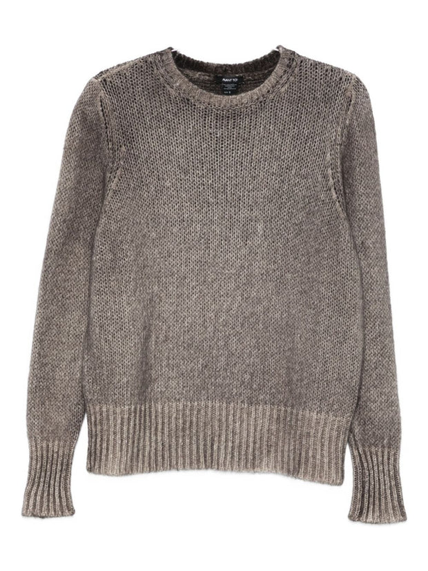 Avant Toi Cashmere Crewneck Pullover - Brown