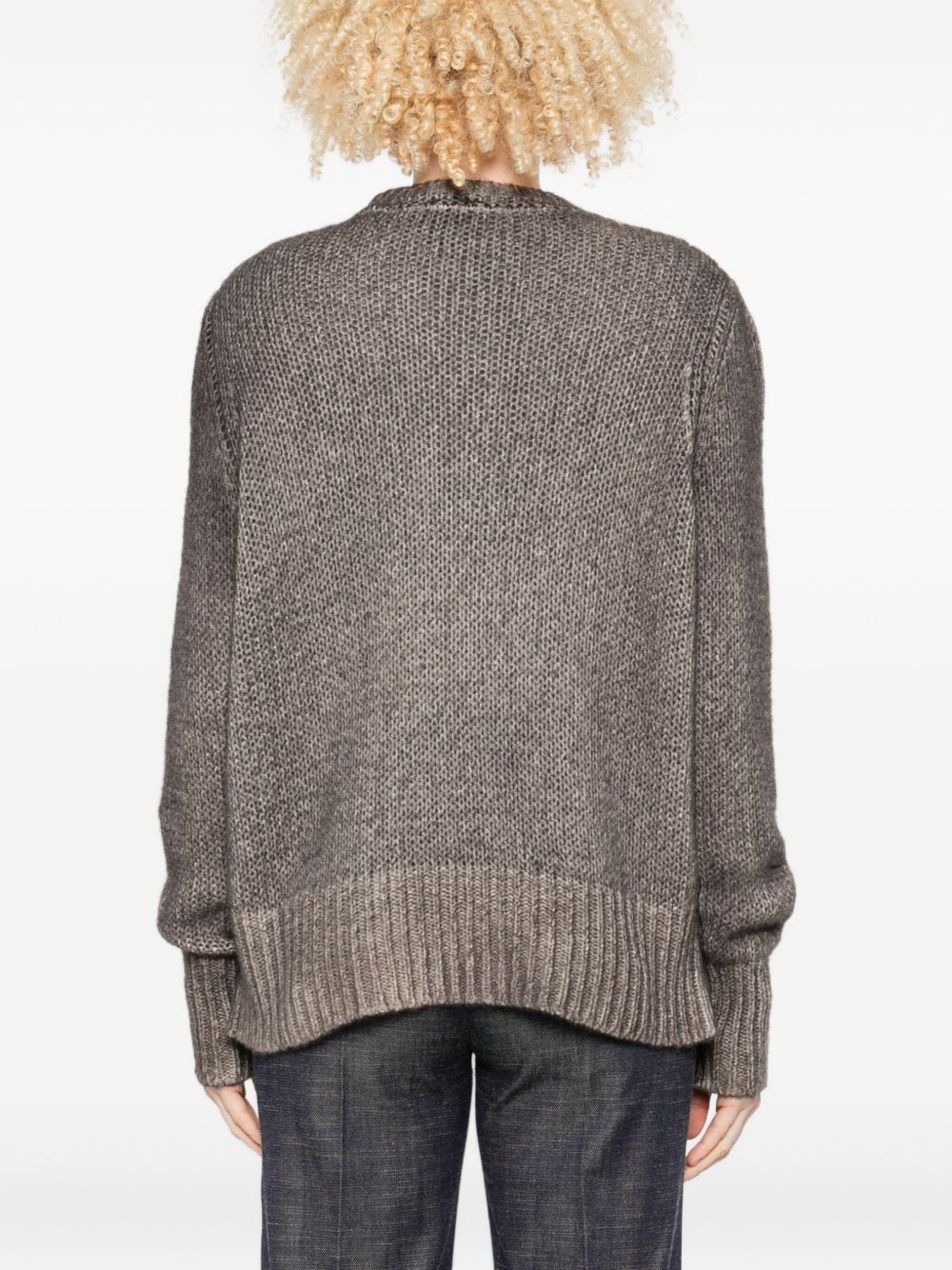 Avant Toi Cashmere Crewneck Pullover - Brown