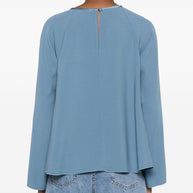 Forte Forte Satin Blouse - Clear Blue