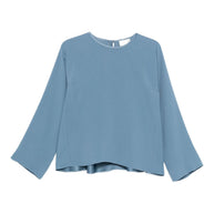 Forte Forte Satin Blouse - Clear Blue