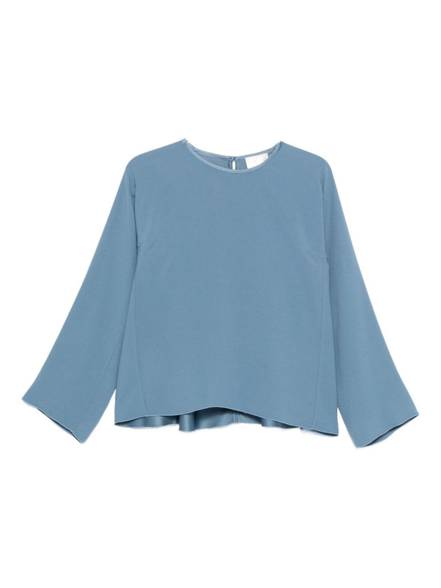 Forte Forte Satin Blouse - Clear Blue