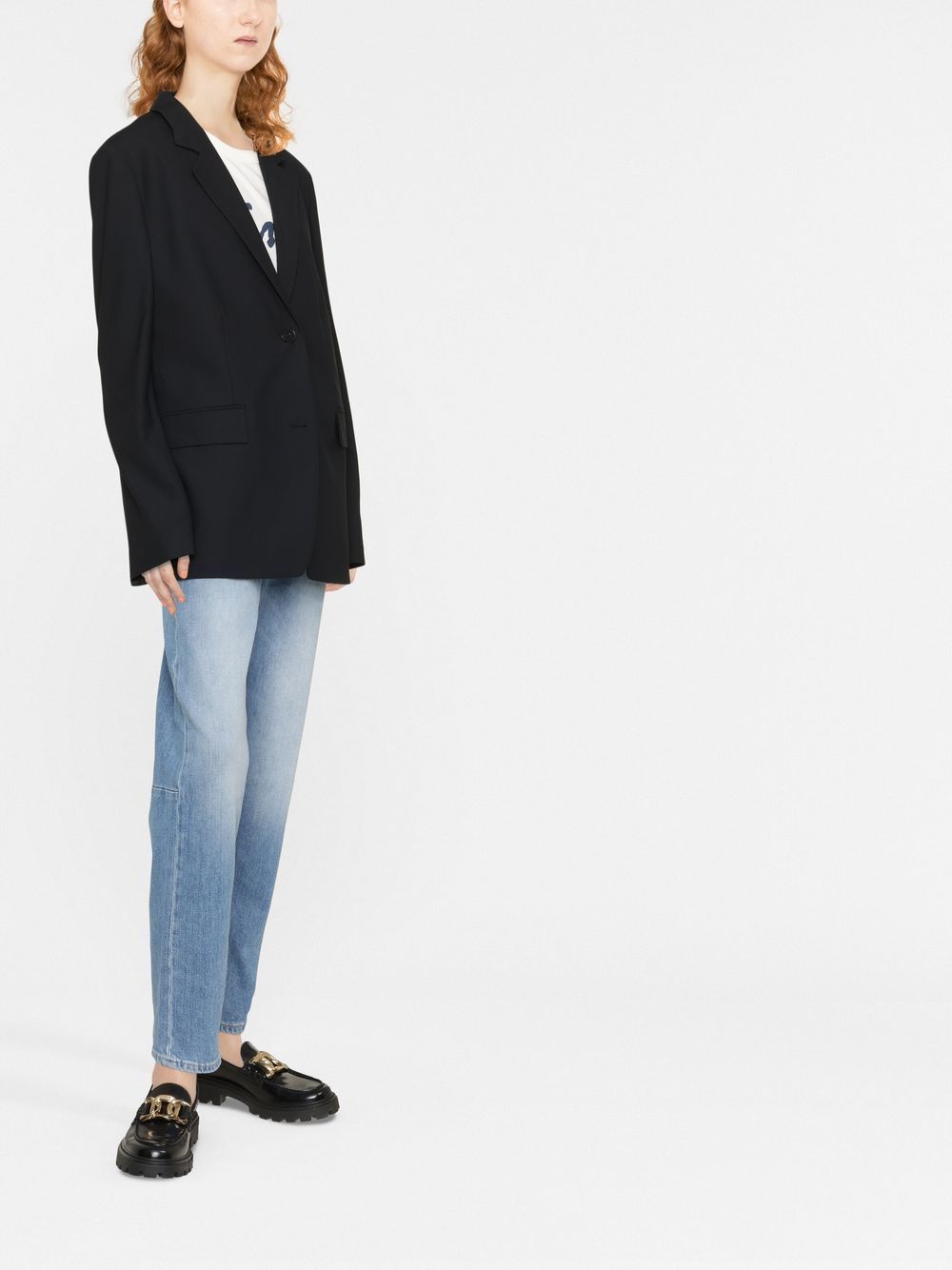 Closed Wool Blend Single-breasted Jacket Black