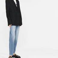 Closed Wool Blend Single-breasted Jacket Black