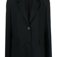 Closed Wool Blend Single-breasted Jacket Black