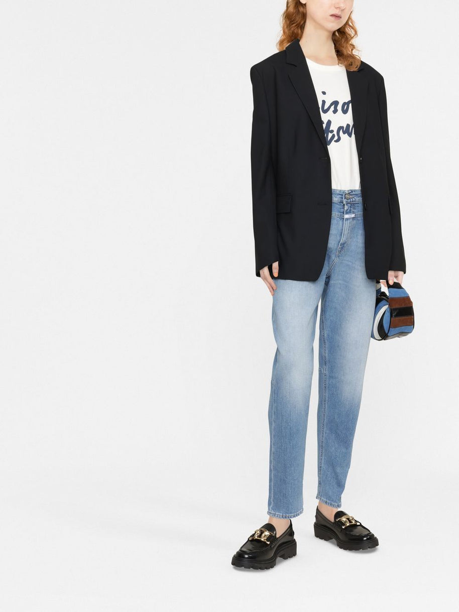 Closed Wool Blend Single-breasted Jacket Black