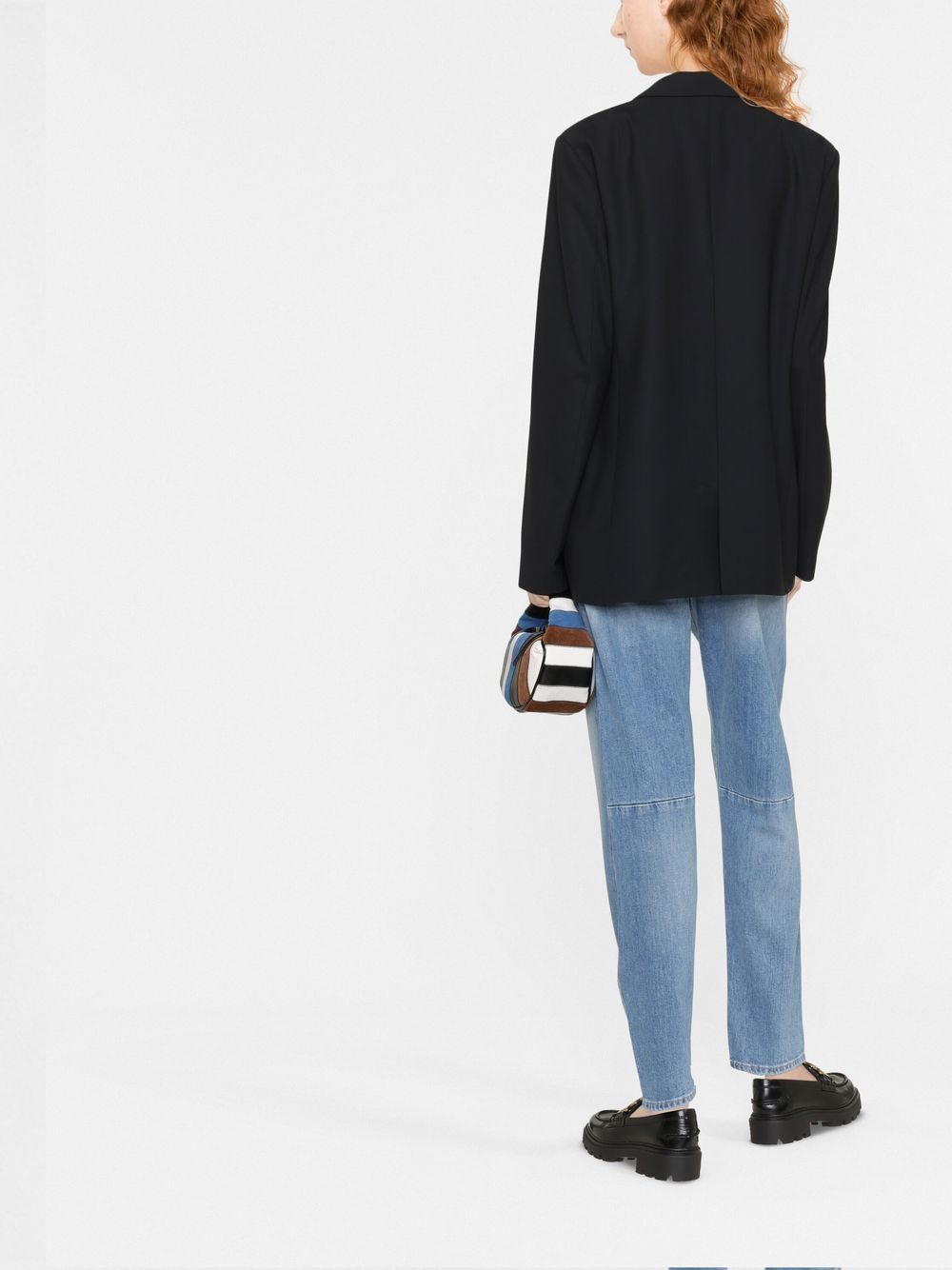 Closed Wool Blend Single-breasted Jacket Black