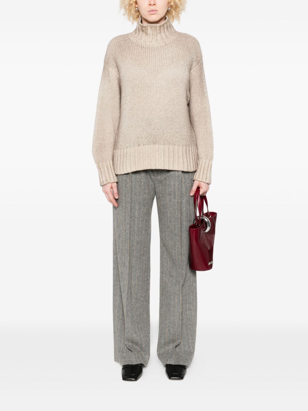 Avant Toi Cashmere Turtle-neck Sweater - Beige