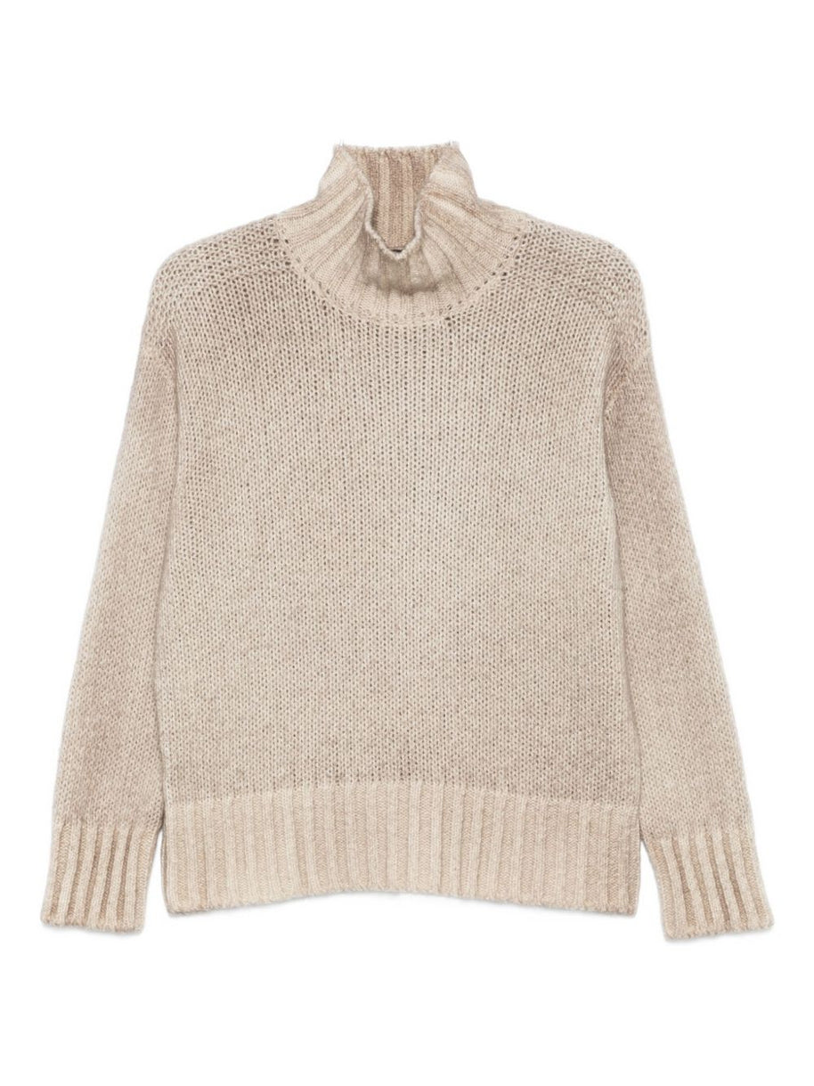 Avant Toi Cashmere Turtle-neck Sweater - Beige