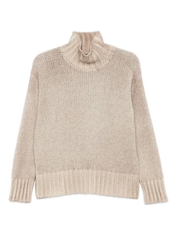 Avant Toi Cashmere Turtle-neck Sweater - Beige