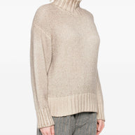Avant Toi Cashmere Turtle-neck Sweater - Beige