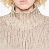 Avant Toi Cashmere Turtle-neck Sweater - Beige
