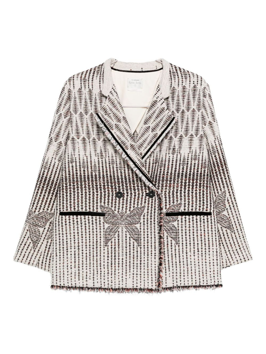 Forte Forte  Double-breasted Jacket  - Cream