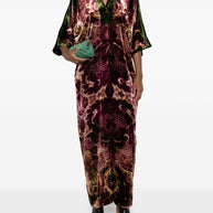 Pierre Louis Mascia Velvet Long Dress - Bordeaux
