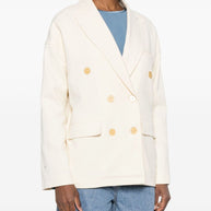 Forte Forte Double-breasted Jacket  - Beige