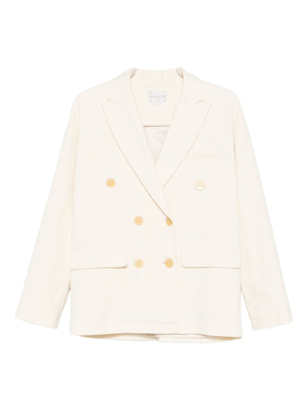 Forte Forte Double-breasted Jacket  - Beige