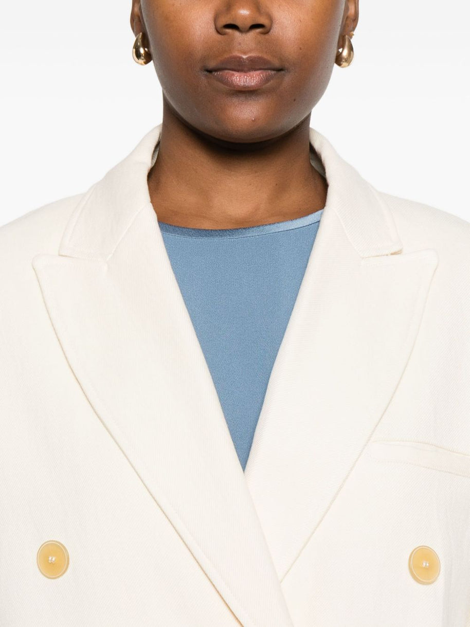 Forte Forte Double-breasted Jacket  - Beige
