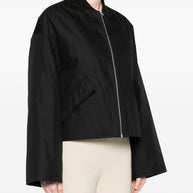 Closed Cotton Blend Bomber Jacket Black