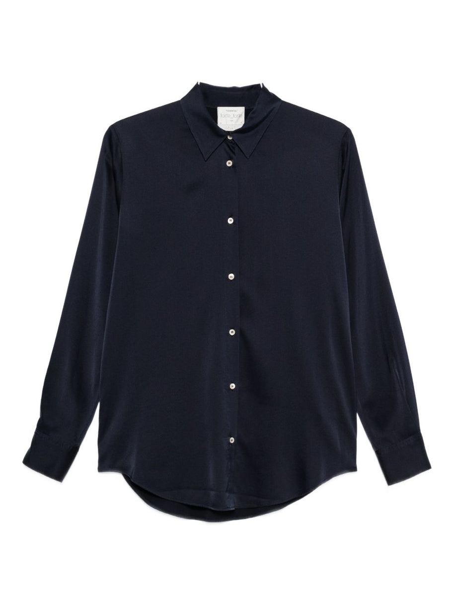 Forte Forte Silk Shirt - Blue