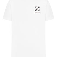 Off White Arrow Cotton T-shirt - White