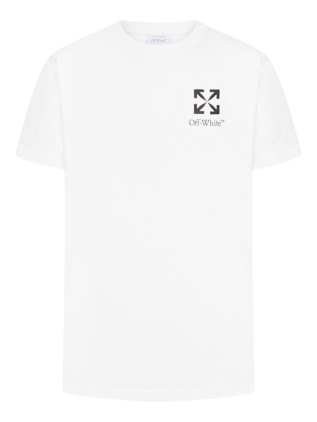 Off White Arrow Cotton T-shirt - White