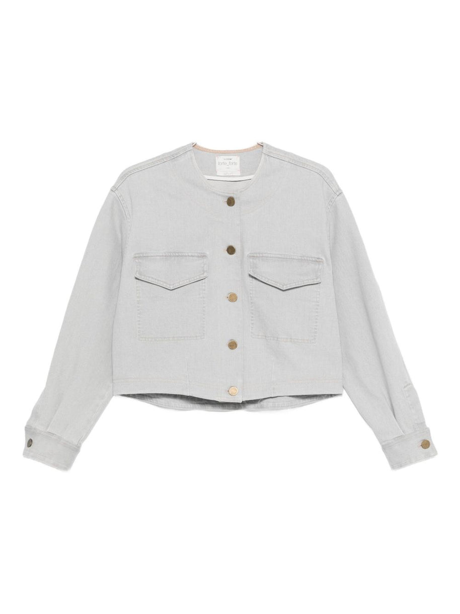 Forte Forte Denim Cotton Overshirt - Grey