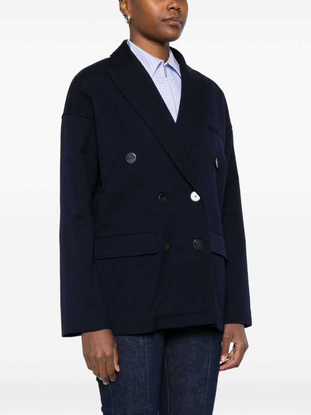 Forte Forte Double-breasted Peacoat jacket - Blue