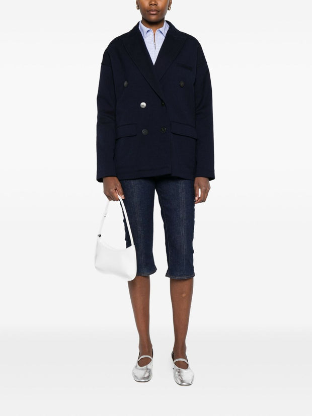 Forte Forte Double-breasted Peacoat jacket - Blue