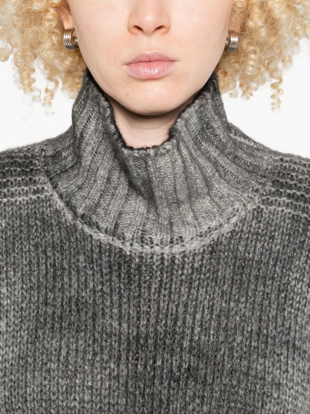 Avant Toi Cashmere Turtle-neck Sweater - Grey