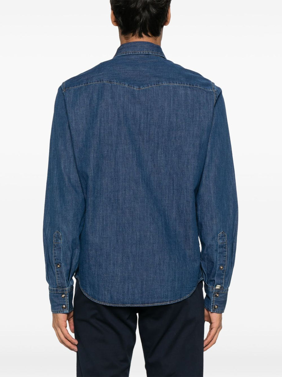 Jacob Cohen Cotton Denim Shirt - Blue