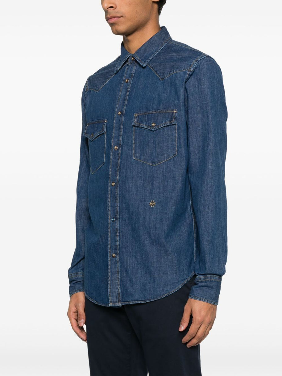 Jacob Cohen Cotton Denim Shirt - Blue