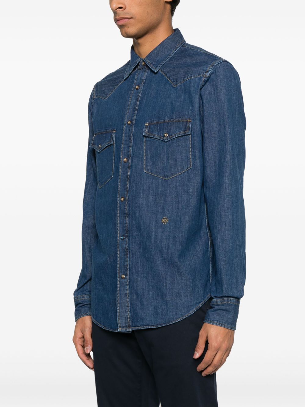 Jacob Cohen Cotton Denim Shirt - Blue