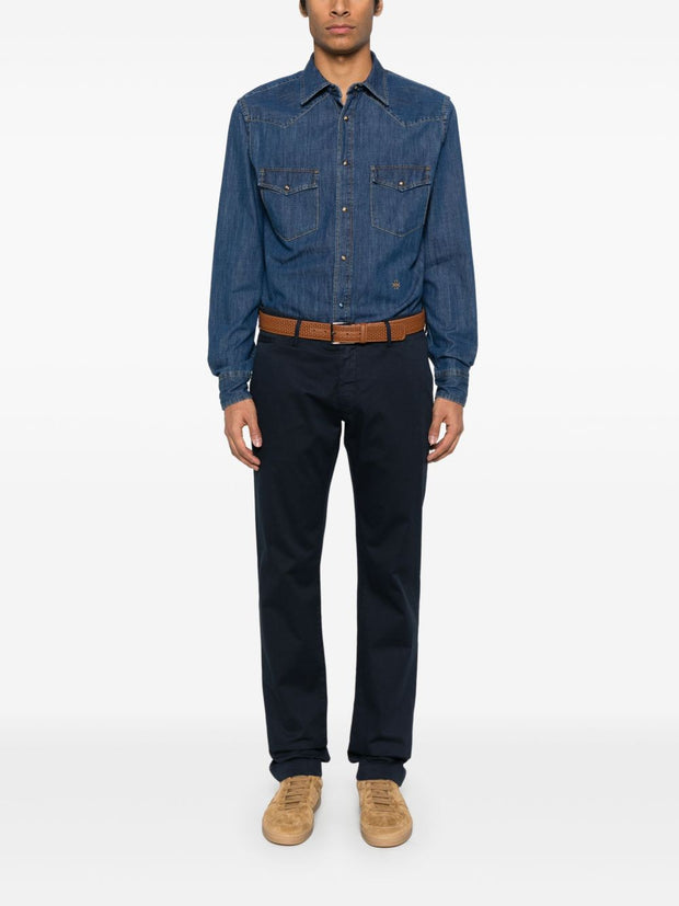 Jacob Cohen Cotton Denim Shirt - Blue